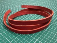 Fettleder Rot - 12mm x 105cm