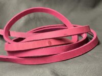 Fettleder Pink - 12mm x 217cm
